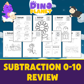 Preview of Subtraction 0-10 | Basic Subtraction up to 10 | Worksheets For Kids