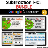 Subtraction 1-10 BUNDLE | Digital Google Classroom Math Ac