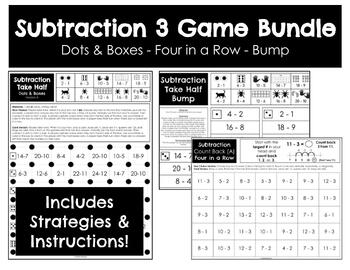Preview of Subtraction 3 Game Bundle - 153 Games - Strategies Included!