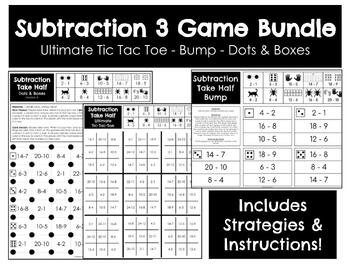 Preview of Subtraction 3 Game Bundle - 153 Games - Strategies Included!