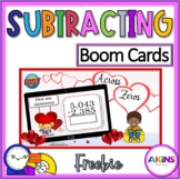 Subtraction Across Zeros Boom Cards FREEBIE