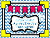 Subtraction Across Zeros Math Task Cards