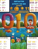 Subtraction Activity For Kids: Summer Subtraction Learning
