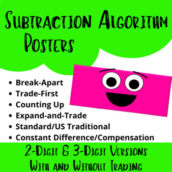 Preview of Subtraction Algorithm Posters/Anchor Charts
