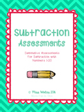 Subtraction Assessment PACKAGE