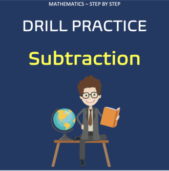 Preview of Drill Practice : Subtraction (Auto Generated - excel file)