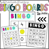 Subtraction BINGO Boards for Fact Fluency - K through 2 Standards