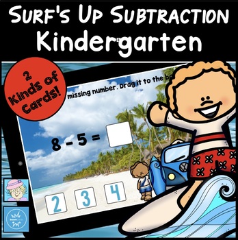 Preview of Boom™ Cards Kindergarten Subtraction FREE