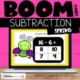 Subtraction Boom Cards™ for Spring {1st and 2nd grade} Set 2