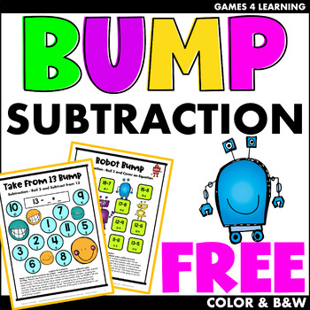 Free Subtraction Games No Prep Subtraction Bump Games By Games 4