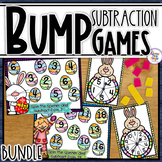 Subtraction Bump Games  - using spinners -  EASTER BUNDLE