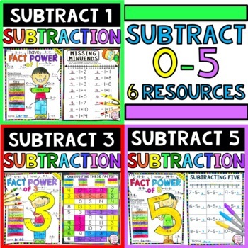 Preview of Subtraction Bundle - Subtraction Games and Activities