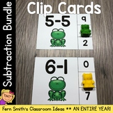 Subtraction Clip Cards For An Entire Year Bundle