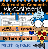 Subtraction Concept Worksheets