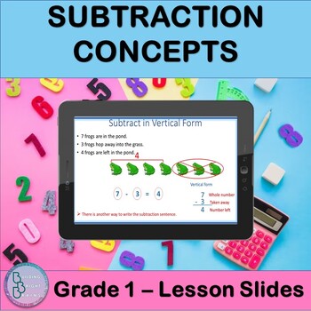 Preview of Subtraction Concepts | PowerPoint Lesson Slides for First Grade