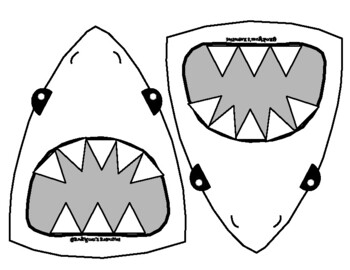 shark mouth template
