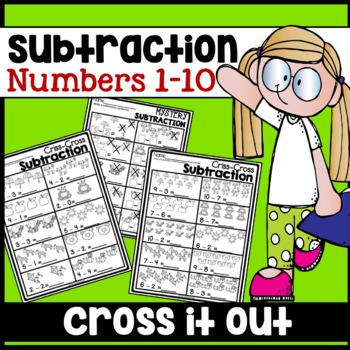 Criss Cross Subtraction - Printable Games by