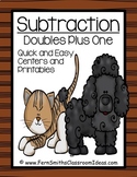 Subtraction Center Games Doubles Plus One Center Bundle