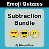 Subtraction Emoji Quiz Bundle