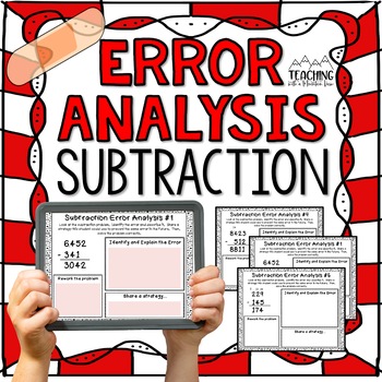 Preview of Subtraction Error Analysis with Regrouping