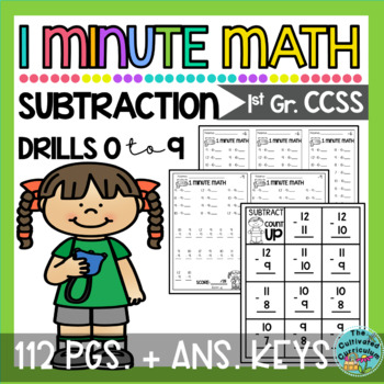 Preview of Subtraction Fact Drills 0-9
