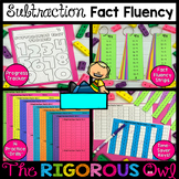 Subtraction Fact Fluency Math Fact Practice