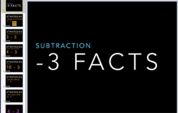 Preview of Subtraction Fact Keynote: Minus 3 Strategy