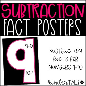 Preview of Subtraction Fact Posters