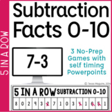 Subtraction Facts 0-10 Games |  Subtraction Fact Fluency |