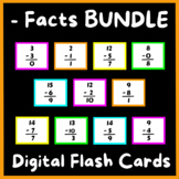 Subtraction Facts BUNDLE -0 Through -12 DIGITAL Flash Card