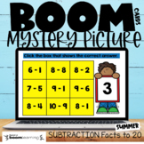 Subtraction Facts Practice Boom Digital Task Cards™ Summer