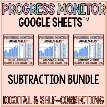 Preview of Subtraction Facts: Self-Correcting Assessment & Data Tracking in Google Sheets™