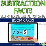Subtraction Facts from 20 - Digital Task Cards | Boom Card