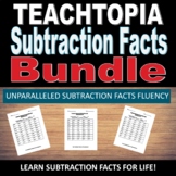 Teachtopia Subtraction Facts Bundle Math Subtraction Timed