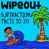 Subtraction Facts to 20 Math Game - WipeOut - Fact Fluency