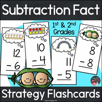 Preview of Subtraction Facts to 20 - Subtraction Fact Strategy Flashcards