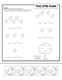 Subtraction ["Five Little Ducks" & "Five Little Bats"]