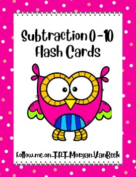 Preview of Subtraction Flash Cards (0-10)