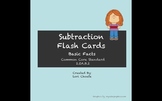 Subtraction Flash Cards