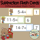 Subtraction Flash Cards/Math Centers/Back to School/Tutors