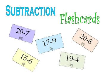 Preview of Subtraction Flashcards -  Subtract within 100