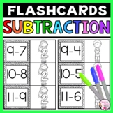 Subtraction Flash Cards - Subtraction Fact Fluency