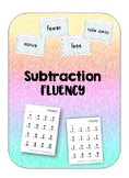 Subtraction Fluency Drill Sheets