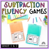 Subtraction Fluency Games | Subtraction math centres