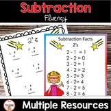 Subtraction Fluency Super Kids Theme