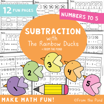 Preview of Subtraction From 5 Worksheets