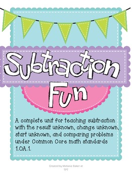 Preview of Subtraction Fun 1.OA.1