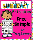 Subtraction Fun Worksheets and Activity Set for Young Lear