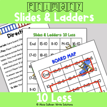 Preview of Subtraction Game: 10 Less