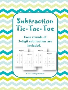 Tic Tac Toe 3 digit addition with regrouping Set 3 by Ann Fausnight